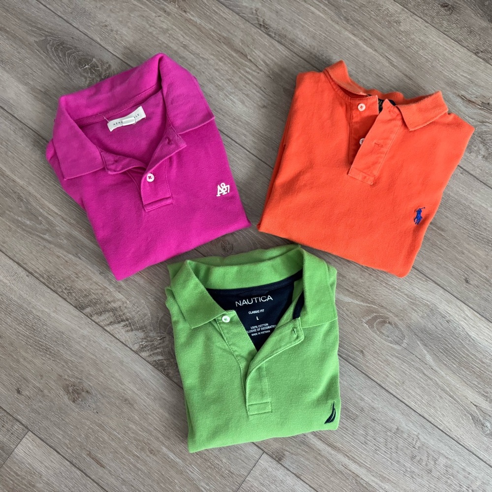 3 Men’s Large Polos